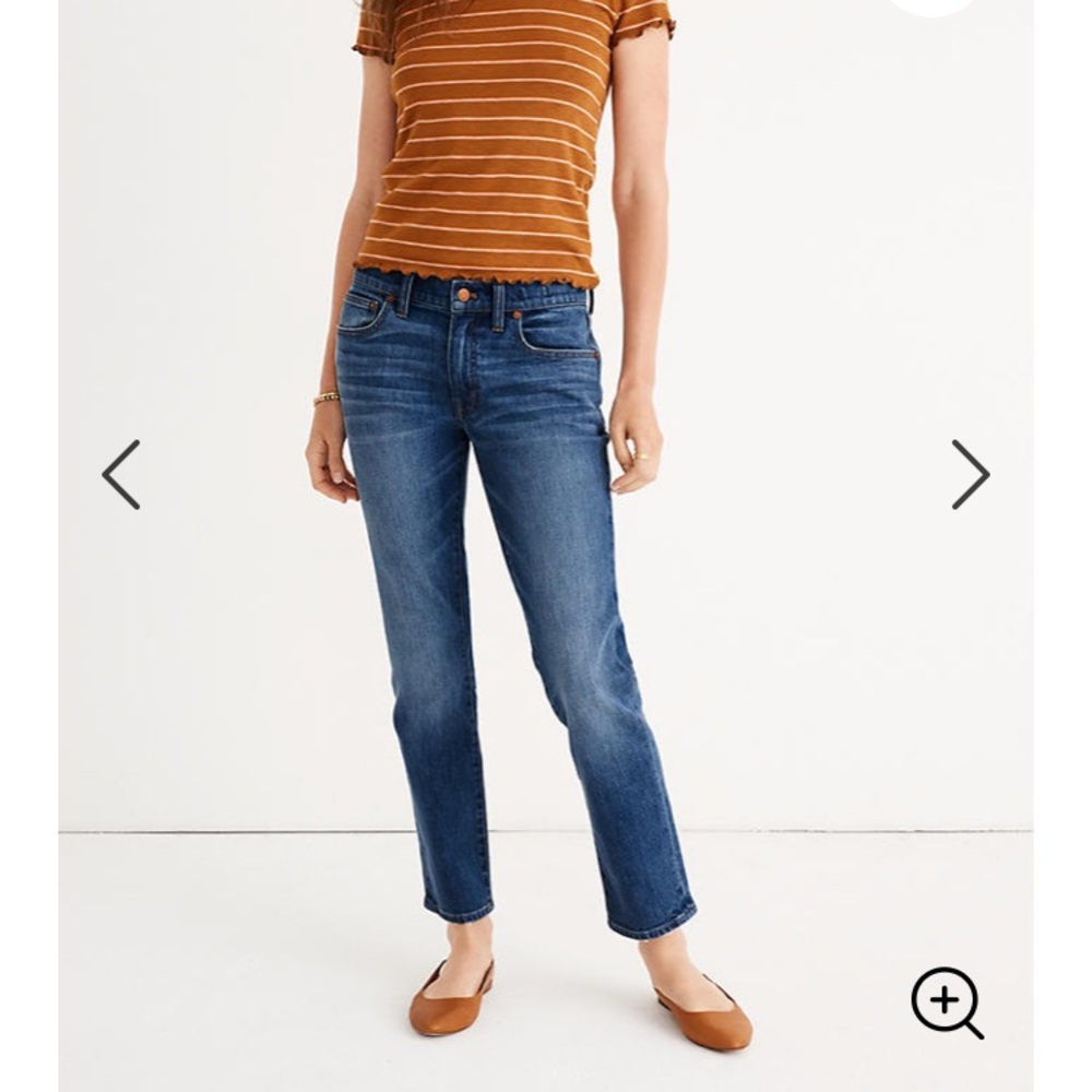 Madewell high-rise slim crop boyjean